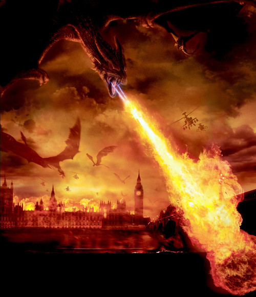 Reign of Fire(1) Poster Canvas Movie Film Print A0 A1 A2 A3 A4 A5 A6 Art Wall De
