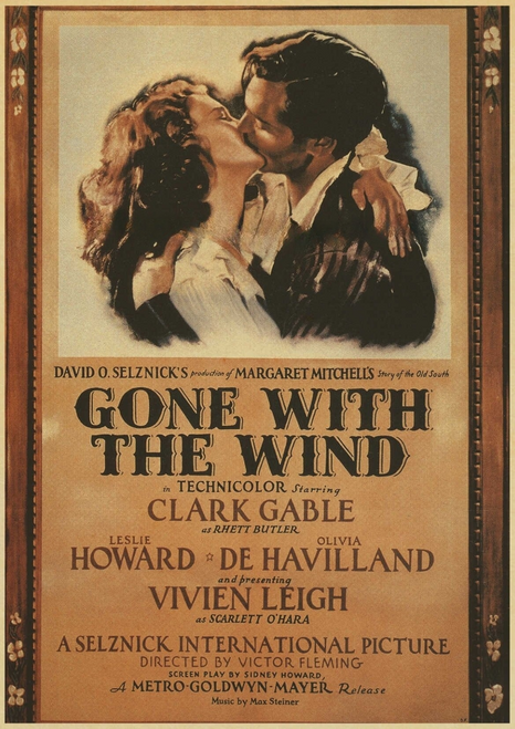 Gone With the Wind-fotor-202405235517 Poster Canvas Movie Film Print A0 A1 A2 A3