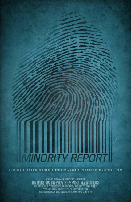 minority report 6 Poster Canvas Movie Film Print A0 A1 A2 A3 A4 A5 A6 Art Wall D