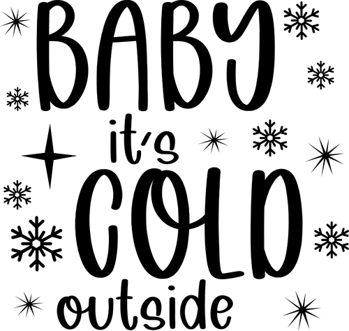 Baby it's cold outside Poster Canvas Movie Film Print A0 A1 A2 A3 A4 A5 A6 Art W