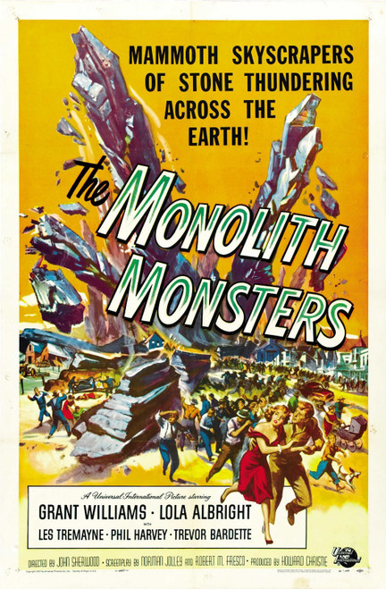 Monolith Monsters 01 Poster Canvas Movie Film Print A0 A1 A2 A3 A4 A5 A6 Art Wal