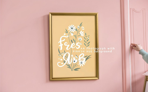 Fresh As A Daisy Text Quote Print - Unframed A6 A5 A4 A3 A2 A1 - Retro Yellow Ba