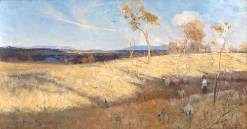 Arthur_Streeton_-_Golden_summer,_Eaglemont_-_Google_Art_Project Poster Canvas Mo