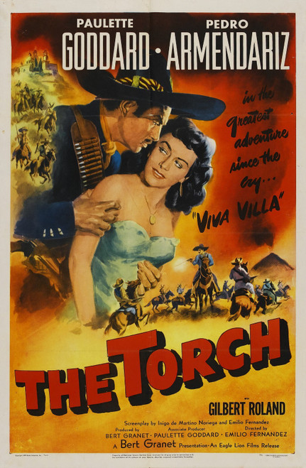The Torch (1950)_1 Poster Canvas Movie Film Print A0 A1 A2 A3 A4 A5 A6 Art Wall