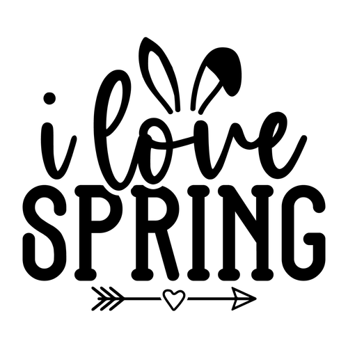 I Love Spring-01 Poster Text for you Canvas Print A0 A1 A2 A3 A4 A5 A6 Art Wall