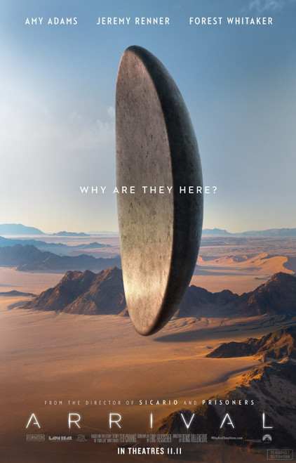 Arrival (2016)_8 Movie Film Poster Canvas iconic design