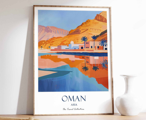 1_Oman Print, Oman Travel Poster, Middle East Travel Print, Islamic Decor, Gift