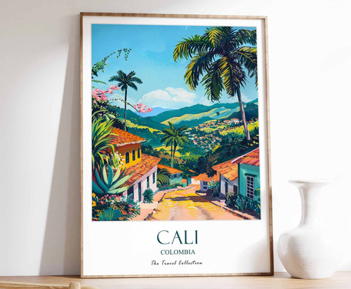 5_Cali Print, Cali Travel Poster, Latin Travel Print, Tropical Decor, Botanical