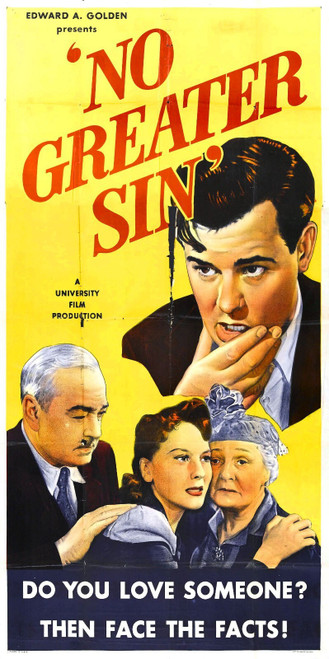 No Greater Sin 02 Poster Canvas Movie Film Print A0 A1 A2 A3 A4 A5 A6 Art Wall D