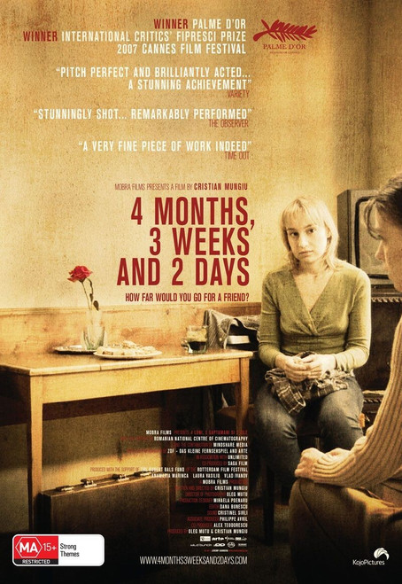 4 Months, 3 Weeks and 2 Days (2007)_7 Movie Film Poster Canvas iconic design