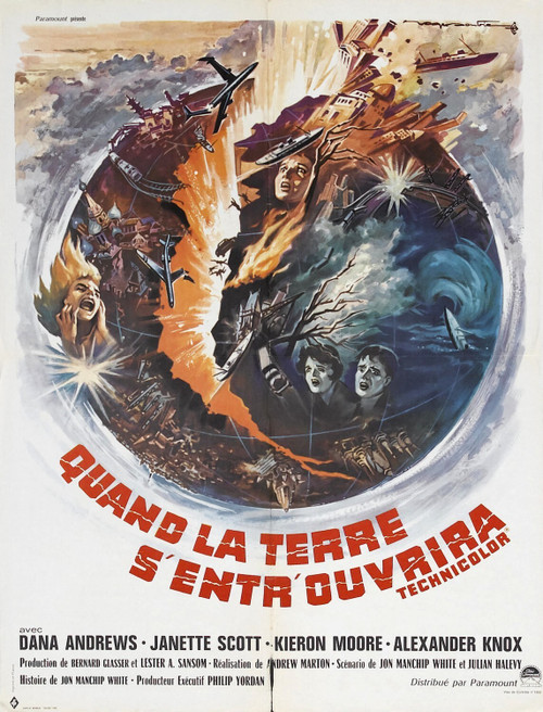 Crack in the World (1965)_3 Movie Film Poster Canvas iconic design