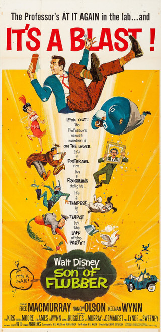 Son of Flubber (1963)_2 Poster Canvas Movie Film Print A0 A1 A2 A3 A4 A5 A6 Art