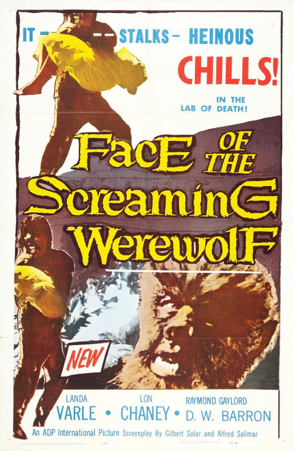 Face Of Screaming Werewolf 01 Poster Canvas Movie Film Print A0 A1 A2 A3 A4 A5 A