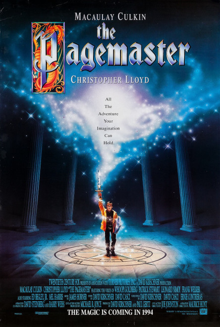 The Pagemaster (1994)_1 Poster Canvas Movie Film Print A0 A1 A2 A3 A4 A5 A6 Art