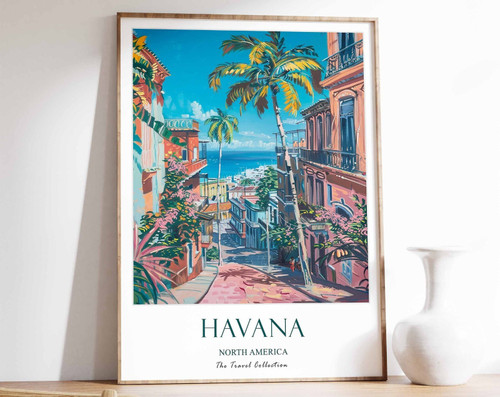 6_Havana Print, Havana Travel Poster, North America Travel Poster, Caribbean Pri