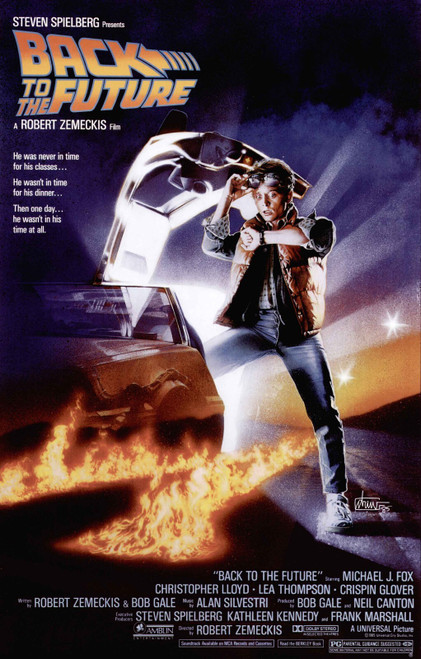 Back to the Future (1985) 1 Poster Canvas Movie Film Print A0 A1 A2 A3 A4 A5 A6