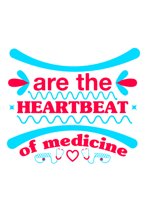 NURSES are the HEARTBEAT of medicine-01 Poster Canvas Movie Film Print A0 A1 A2