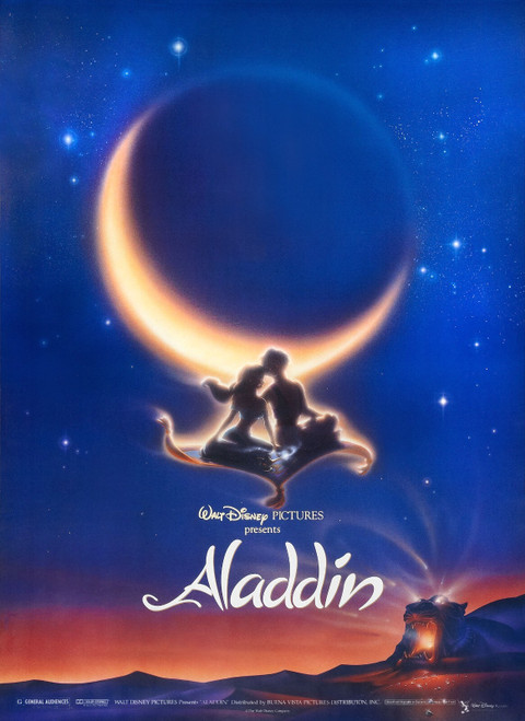 Aladdin (1992)_6 Movie Film Poster Canvas iconic design