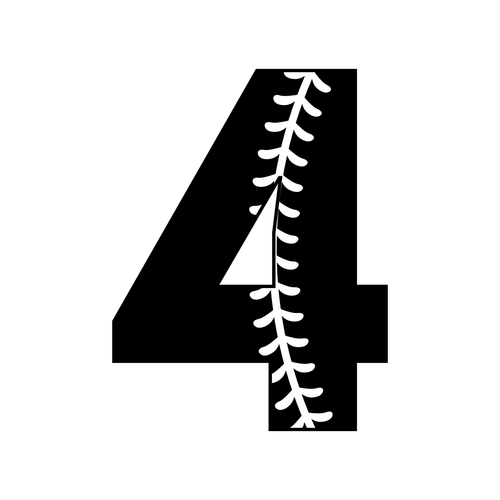 Baseball-Numbers-with-Stitches_15 Poster Made to Order Canvas Print A0 A1 A2 A3