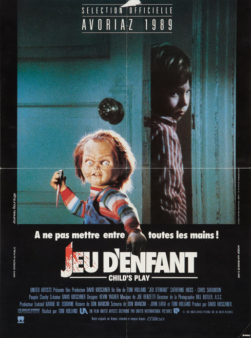 Child_s Play (1988)_2 Movie Film Poster Canvas iconic design