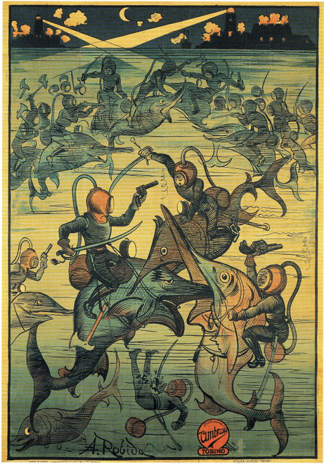 L' Axxenture Straordinarissime Di Satunino Farandola -Italian- 1914 Poster Canva