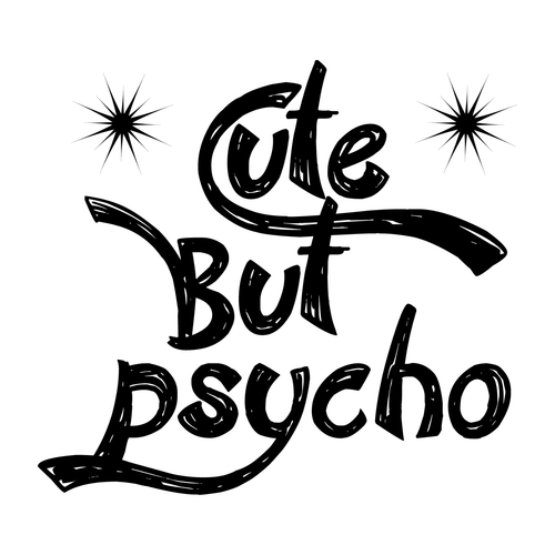 Cute but psycho-01 (17) Poster Canvas Movie Film Print A0 A1 A2 A3 A4 A5 A6 Art