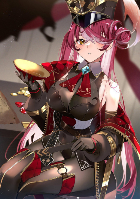 Houshou Marine Anime E Girl (7) Poster Canvas Movie Film Print A0 A1 A2 A3 A4 A5