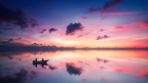afterglow_sunset_horizon_5k-5120x2880 Art Gallery Poster Canvas Print Wall Decor