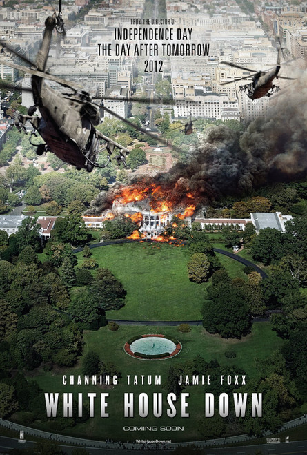 White House Down (2013)_6 Poster Canvas Movie Film Print A0 A1 A2 A3 A4 A5 A6 Ar
