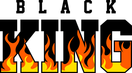 BLACK KING FLAMES (2) Poster Canvas Movie Film Print A0 A1 A2 A3 A4 A5 A6 Art Wa