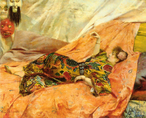 A_Portrait_of_Sarah_Bernhardt Art Gallery Poster Canvas Print Wall Decoration A0