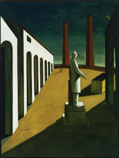 Giorgio de Chirico - The Enigma of a Day Poster Canvas Movie Film Print A0 A1 A2