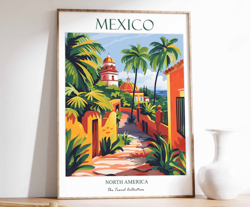 1_Mexico Print, Mexico Travel Poster, North America Travel Poster, Caribbean Pri