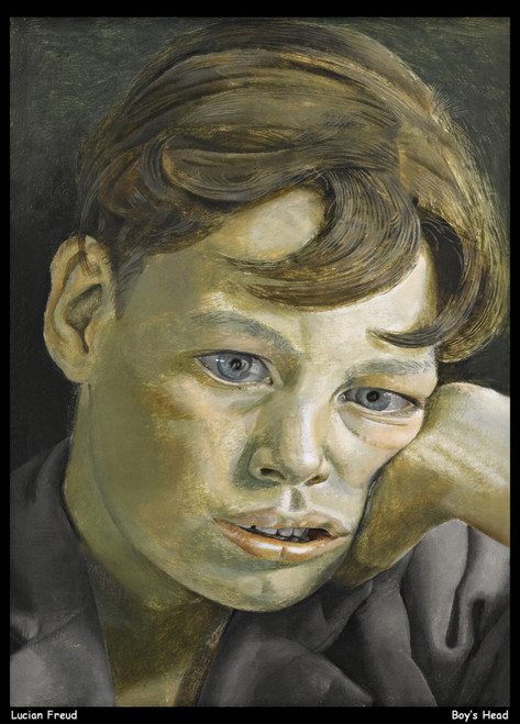 lucian-freud--boys-head_14645725788_o(1) Poster Canvas Print Art Painting Decor