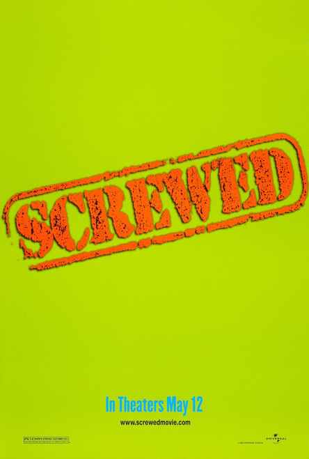 Screwed (2000)_2 Poster Canvas Movie Film Print A0 A1 A2 A3 A4 A5 A6 Art Wall De