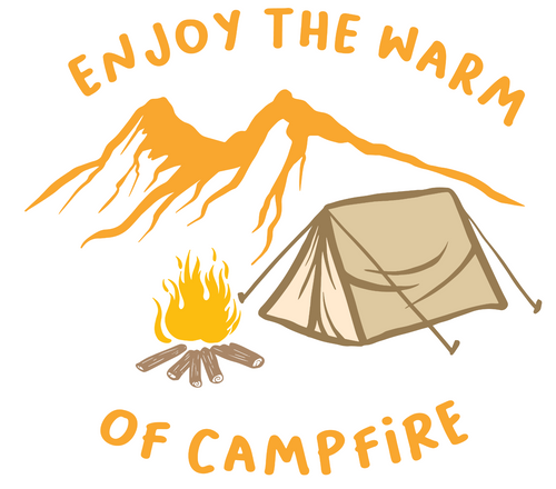 Enjoy the Warm of Campfire Poster Canvas Movie Film Print A0 A1 A2 A3 A4 A5 A6 A
