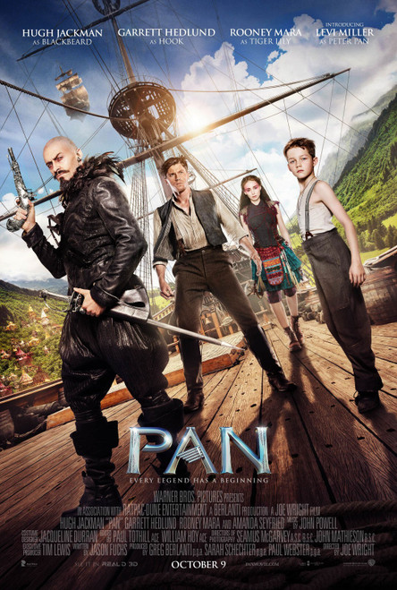 Pan (2015)_6 Poster Canvas Movie Film Print A0 A1 A2 A3 A4 A5 A6 Art Wall Decora