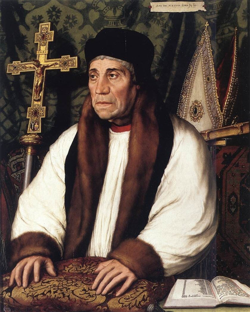 Holbien_the_Younger_Portrait_of_William_Warham_Archbishop_of Poster Canvas Movie
