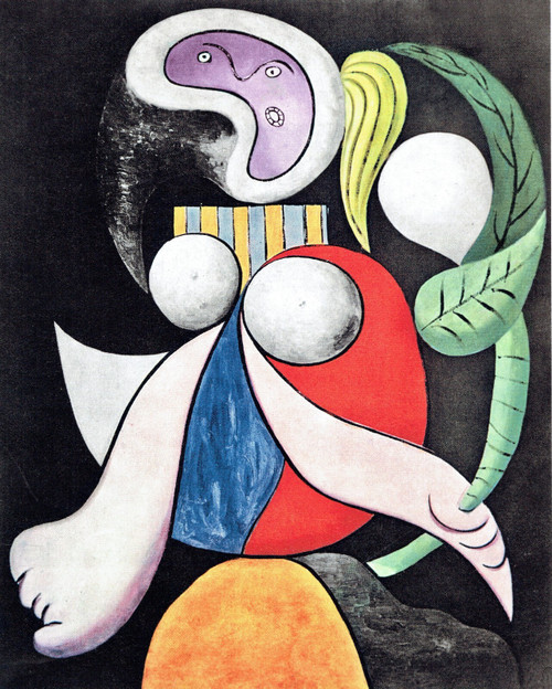 Woman with a Flower- Picasso 10.04.32 Poster Canvas Movie Film Print A0 A1 A2 A3