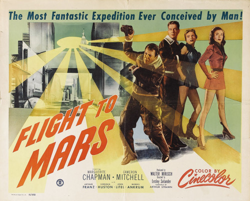 Flight To Mars 03 Poster Canvas Movie Film Print A0 A1 A2 A3 A4 A5 A6 Art Wall D