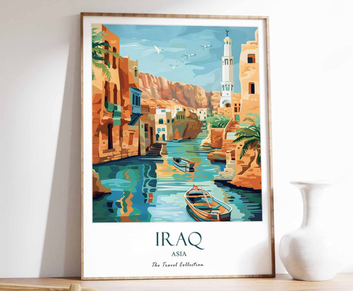 9_Iraq Print, Iraq Travel Poster, Middle East Travel Print, Islamic Decor, Gift