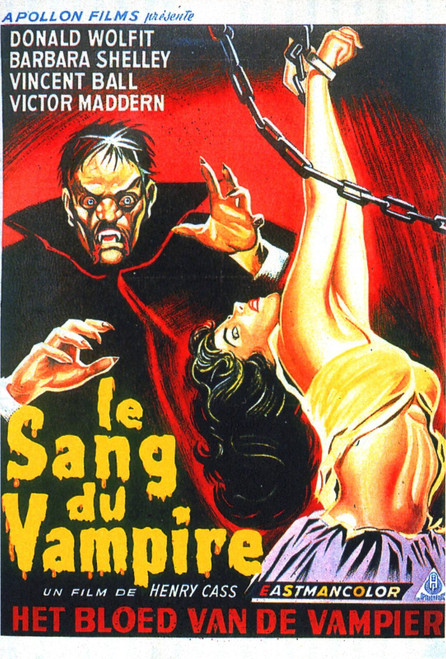 Blood Of Vampire 05 Poster Canvas Movie Film Print A0 A1 A2 A3 A4 A5 A6 Art Wall