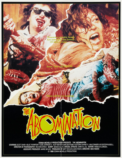 Abomination 1986 01 Poster Canvas Movie Film Print A0 A1 A2 A3 A4 A5 A6 Art Wall