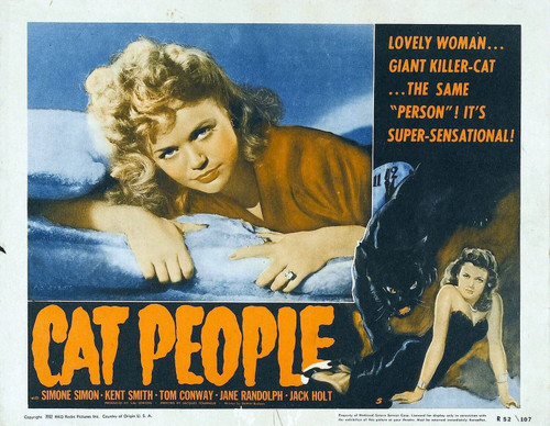 Cat People (1942)_3 Movie Film Poster Canvas iconic design