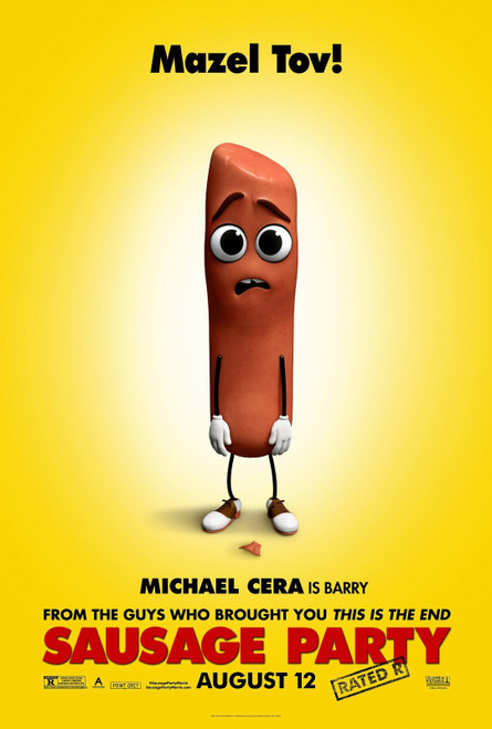 Sausage Party (2016)_8 Poster Canvas Movie Film Print A0 A1 A2 A3 A4 A5 A6 Art W