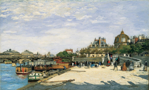 Pierre-Auguste_Renoir_-_Le_Pont_des_Arts_Paris Poster Canvas Movie Film Print A0