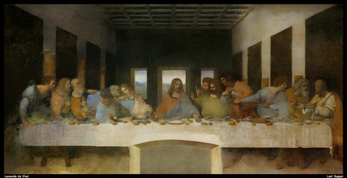 leonardo-da-vinci - last-supper_15725128753_o(1) (1) Art Gallery Poster Canvas P
