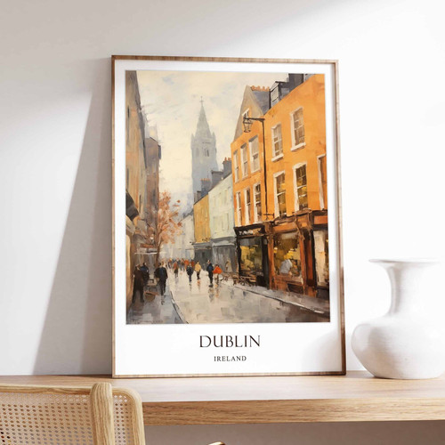 1_Dublin Poster, Ireland Poster, European Poster, Guinness Poster, Celtic Poster