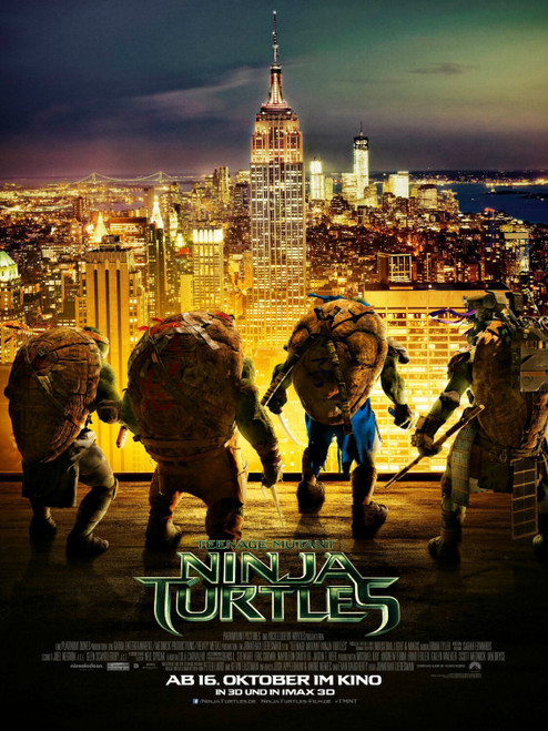 Teenage Mutant Ninja Turtles (2014)_17 Poster Canvas Movie Film Print A0 A1 A2 A