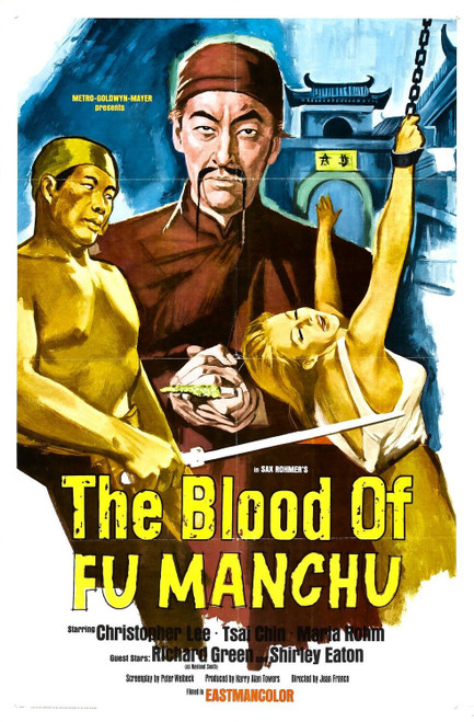The Blood of Fu Manchu (1969)_1 Poster Canvas Movie Film Print A0 A1 A2 A3 A4 A5